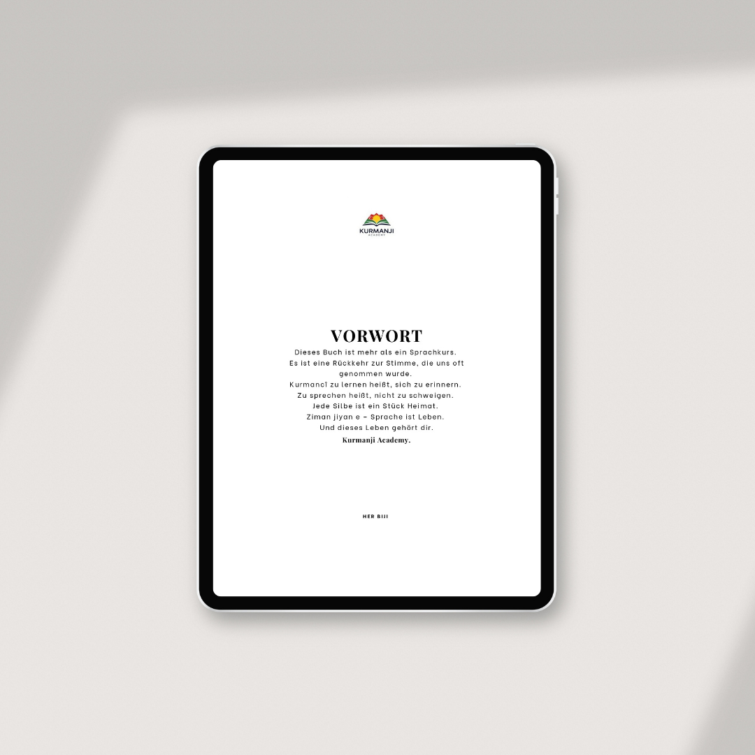 Kurmanji Academy: Volume 1 – Your First Steps (DE)